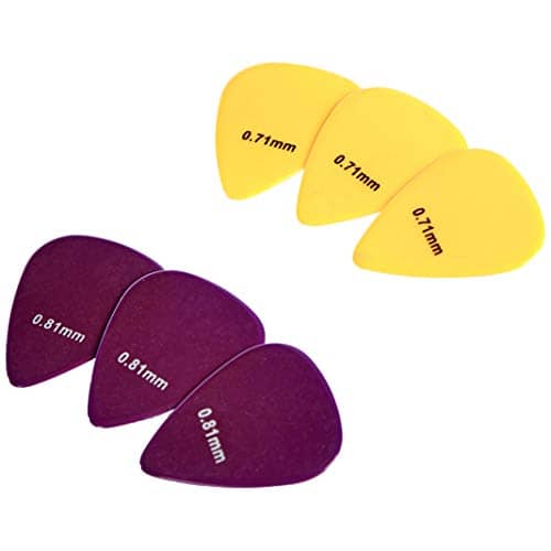 AmazonBasics Guitar Picks, Solid Colors, Celluloid, 10-Pack 4