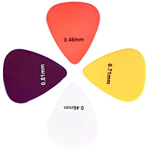 AmazonBasics Guitar Picks, Solid Colors, Celluloid, 10-Pack 2