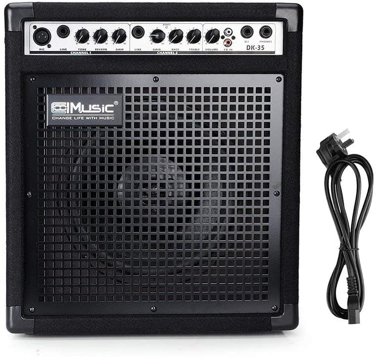 Coolmusic DK-35 50W Personal Monitor Amplifier Electric Drum Amplifier PA Workstation Keyboard Speaker Renewed 