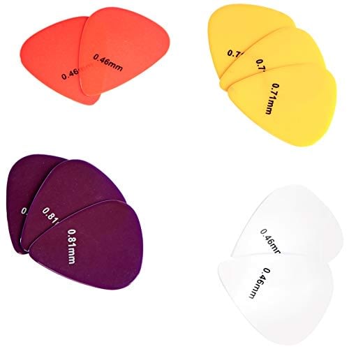 AmazonBasics Guitar Picks, Solid Colors, Celluloid, 10-Pack 3