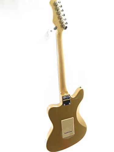 Effin Guitars JZM/SGLD Shoreline Gold Vintage Jazz Style Master Electric Guitar 4