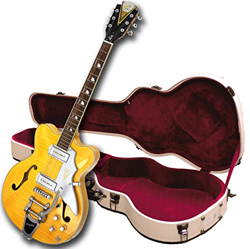 Kay Vintage Reissue Jazz II Tri-Chambered Semi Hollowbody Ice Tea Sunburst With Case, Right, K775VS, Guitars – K775VB 51