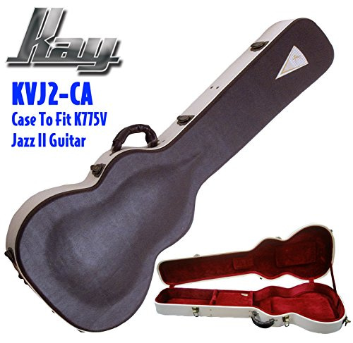 Kay Vintage Reissue Jazz II Tri-Chambered Semi Hollowbody Ice Tea Sunburst With Case, Right, K775VS, Guitars 3