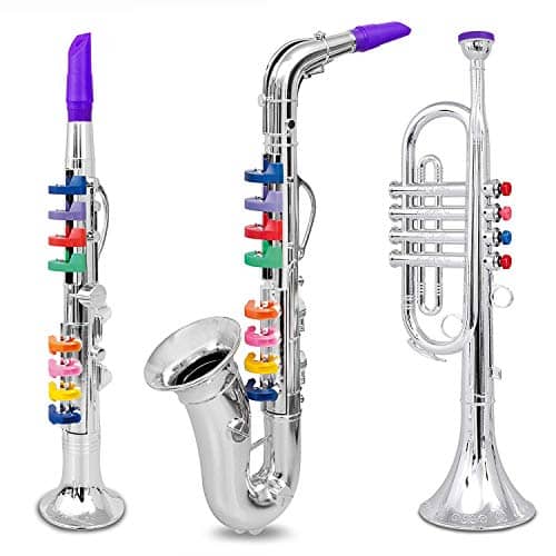 IQ Toys Junior Band 3-Piece Instrument Set (Clarinet, Saxophone, Trumpet) 5