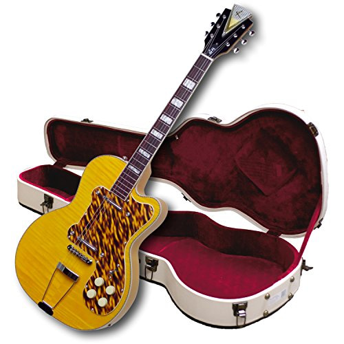 Kay Vintage Reissue Jazz II Tri-Chambered Semi Hollowbody Ice Tea Sunburst With Case, Right, K775VS, Guitars – K161VB 48