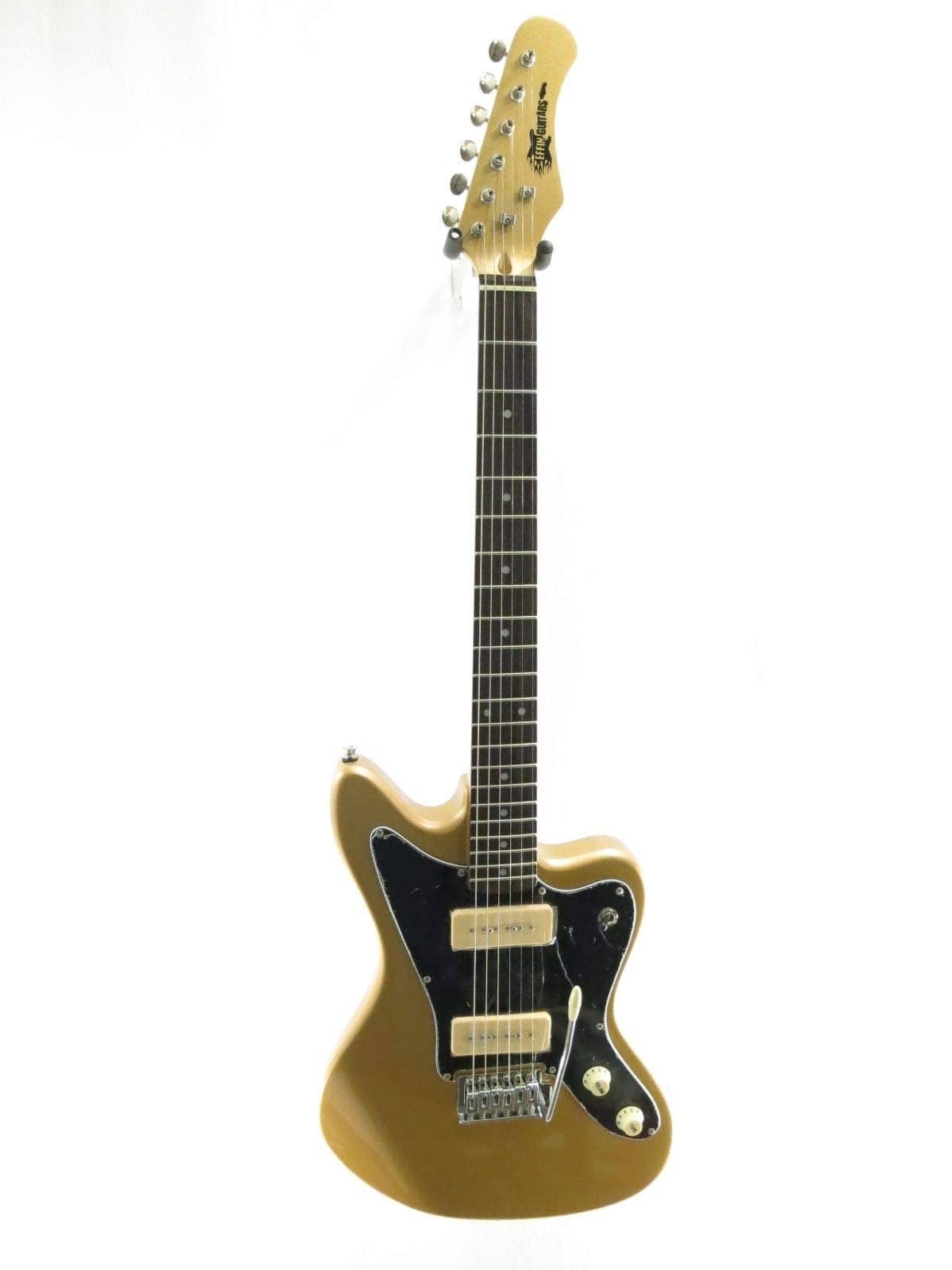 Effin Guitars JZM/SGLD Shoreline Gold Vintage Jazz Style Master Electric Guitar 7