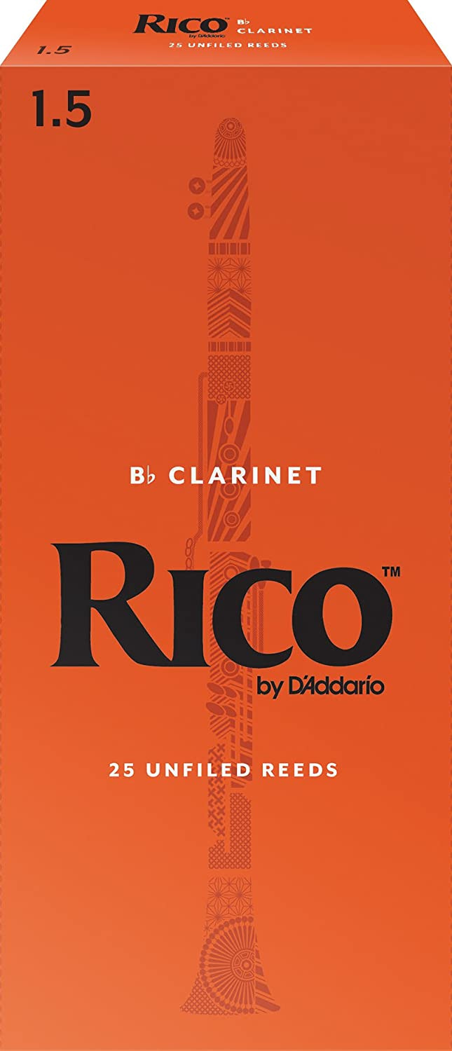 Rico Bb Clarinet Reeds, Strength 3.0, 10-pack 19