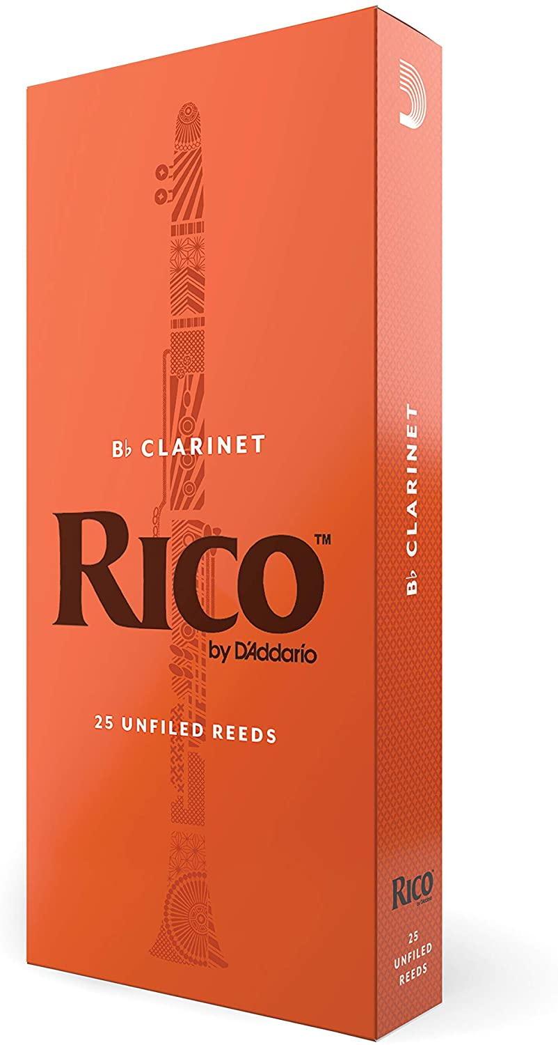 Rico Bb Clarinet Reeds, Strength 3.0, 10-pack 5