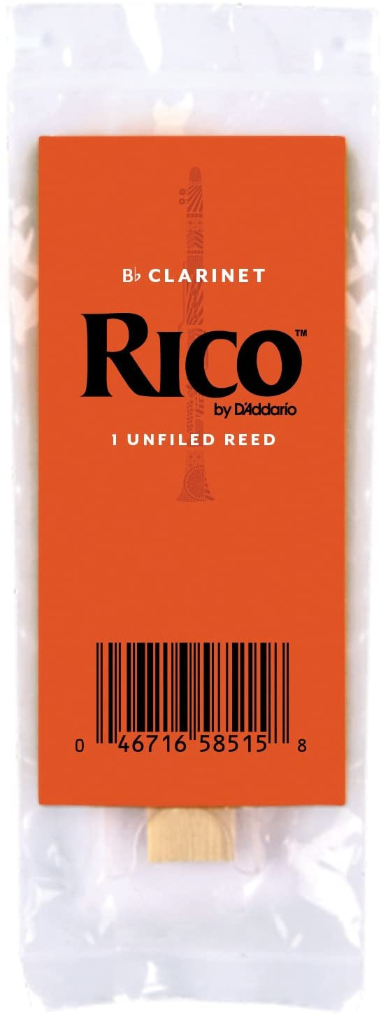 Rico Bb Clarinet Reeds, Strength 3.0, 10-pack 12