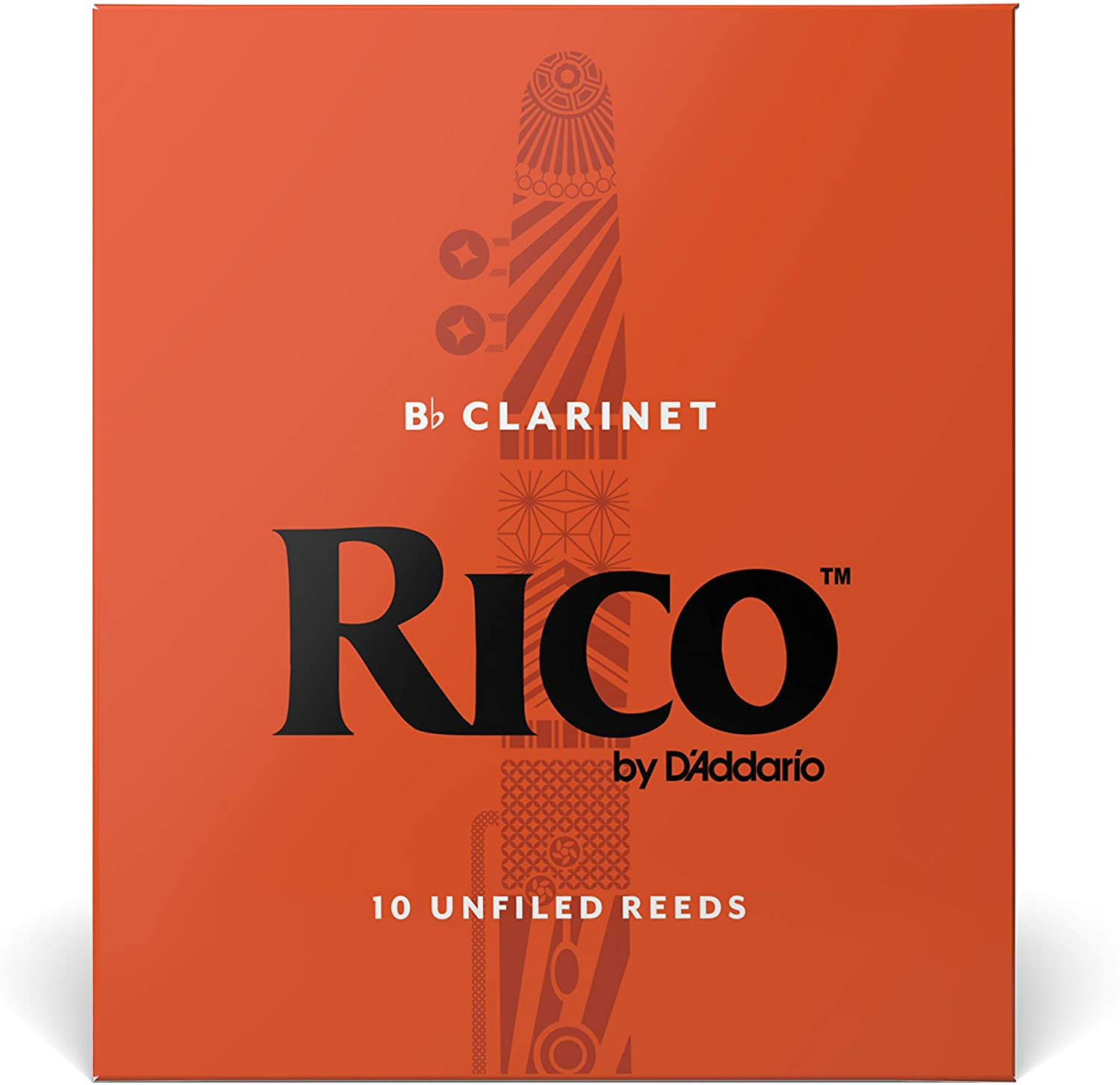 Rico Bb Clarinet Reeds, Strength 3.0, 10-pack 9