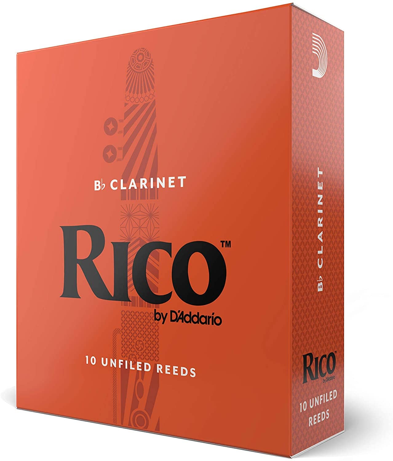 Rico Bb Clarinet Reeds, Strength 3.0, 10-pack 8
