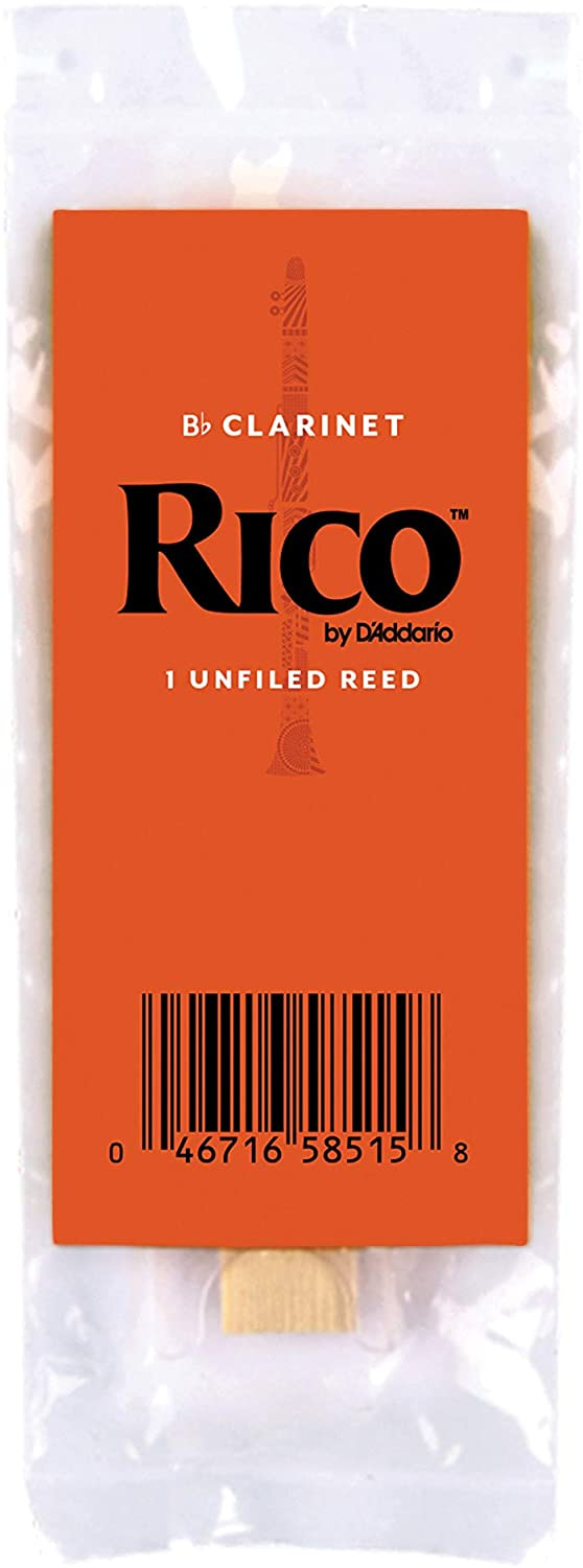 Rico Bb Clarinet Reeds, Strength 3.0, 10-pack 14