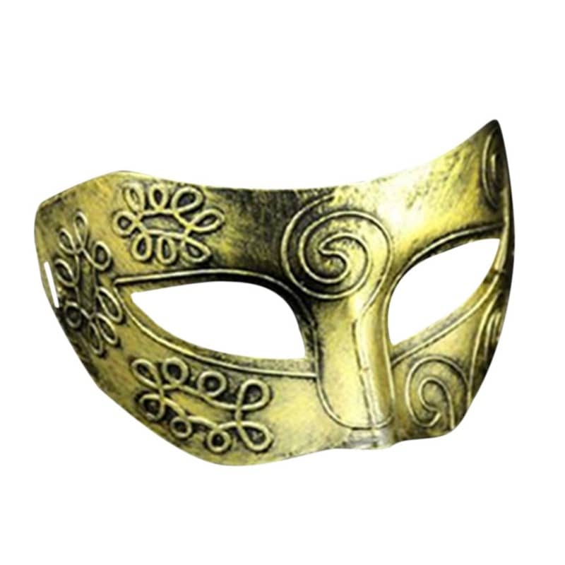 Halloween Horror Party Vintage Jazz Style Flat Mask Antique Half Face Mask Decoration, 6Pcs #|Party Masks 5