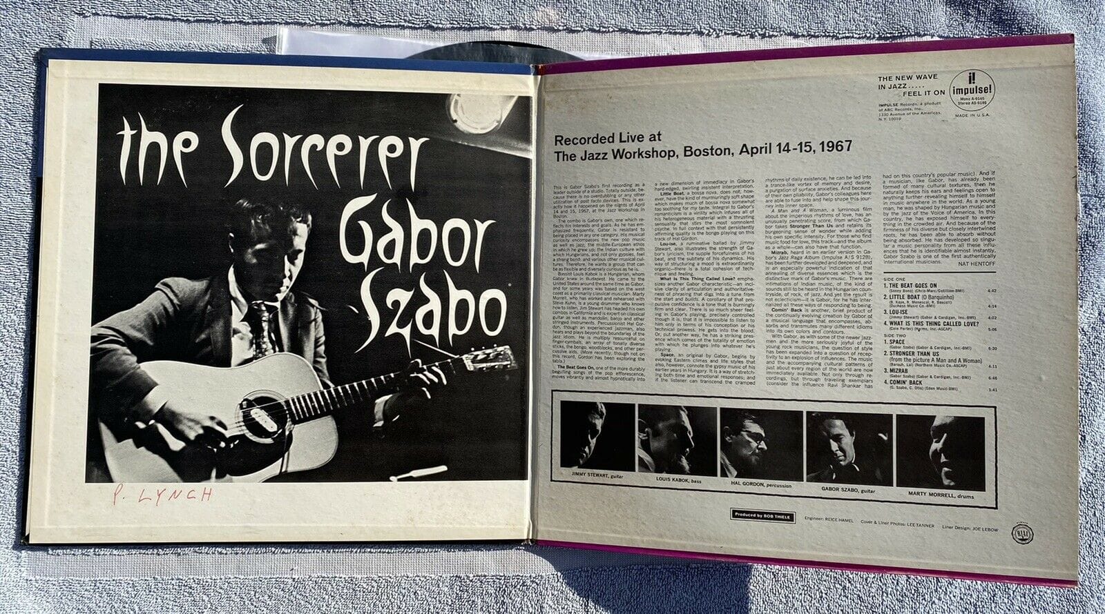 Gabor Szabo OG 1967 Stereo The Sorcerer RARE JAZZ IMPULSE LP Vinyl Record 3