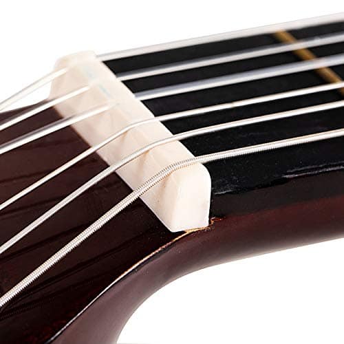 Classical Guitar Acoustic 3/4 Size 36 inch Guitar 6 Nylon Strings Guitar for Beginners Junior Kids Starter Kits with Waterproof Bag Guitar Clip Tuner Strap Extra Strings 7