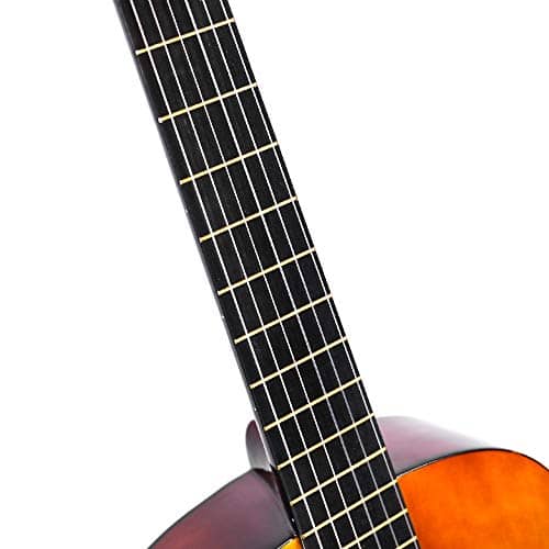 Beginner Guitar Acoustic Classical Guitar 3/4 Junior Size 36 inch Kids Child Student Guitar 6 Nylon Strings Guitar Starter Kits with Waterproof Bag Guitar Clip Tuner Strap Picks Wipe 4