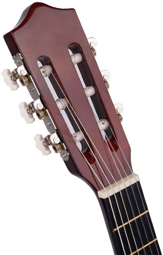 Beginner Guitar Acoustic Classical Guitar 3/4 Junior Size 36 inch Kids Child Student Guitar 6 Nylon Strings Guitar Starter Kits with Waterproof Bag Guitar Clip Tuner Strap Picks Wipe 18